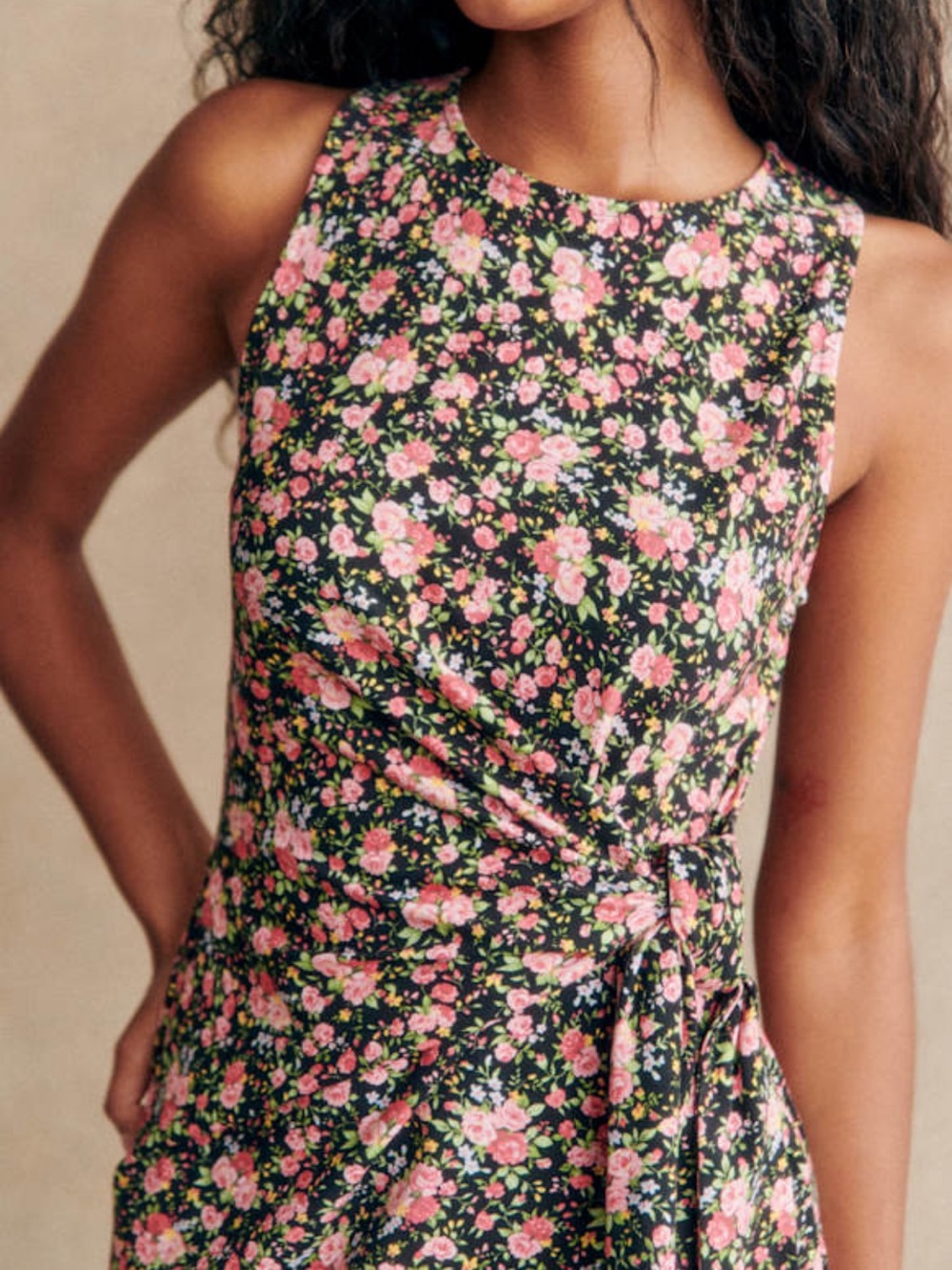 Sézane Pippaé Dress Multico Floral Organic Cotton Size S - Picture 3 of 5